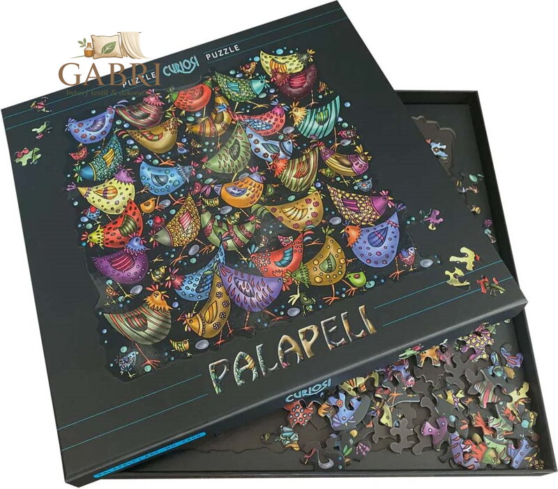 CURIOSI Čtvercové puzzle Palapeli: Hromada kuřat 239 dílků