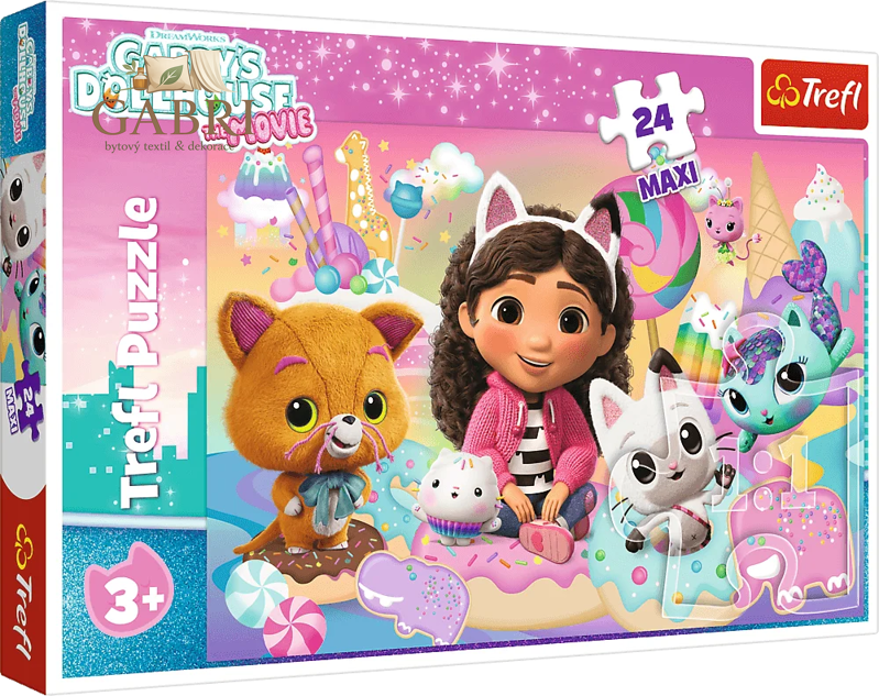 TREFL Puzzle Gábinin kouzelný domek: Kočičí svět MAXI 24 dílků