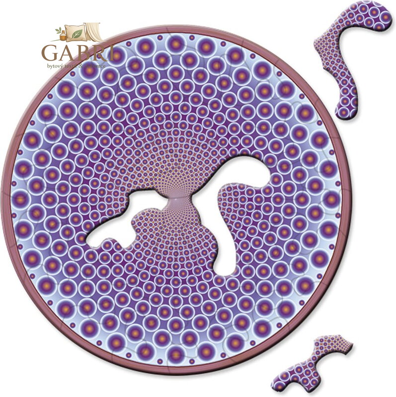 CURIOSI Kulaté puzzle Picoli: Body 33 dílků