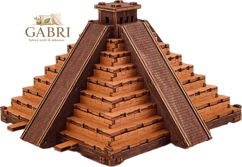 WOODEN CITY 3D dřevěné puzzle Escape room: Mayská pyramida 184 dílků