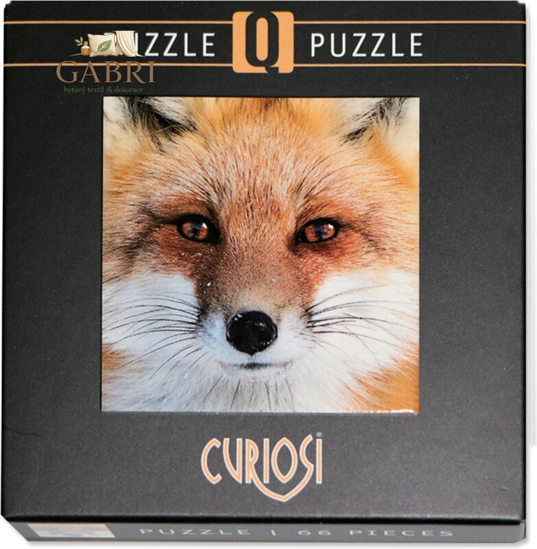 CURIOSI Čtvercové puzzle Q Animal: Liška 66 dílků