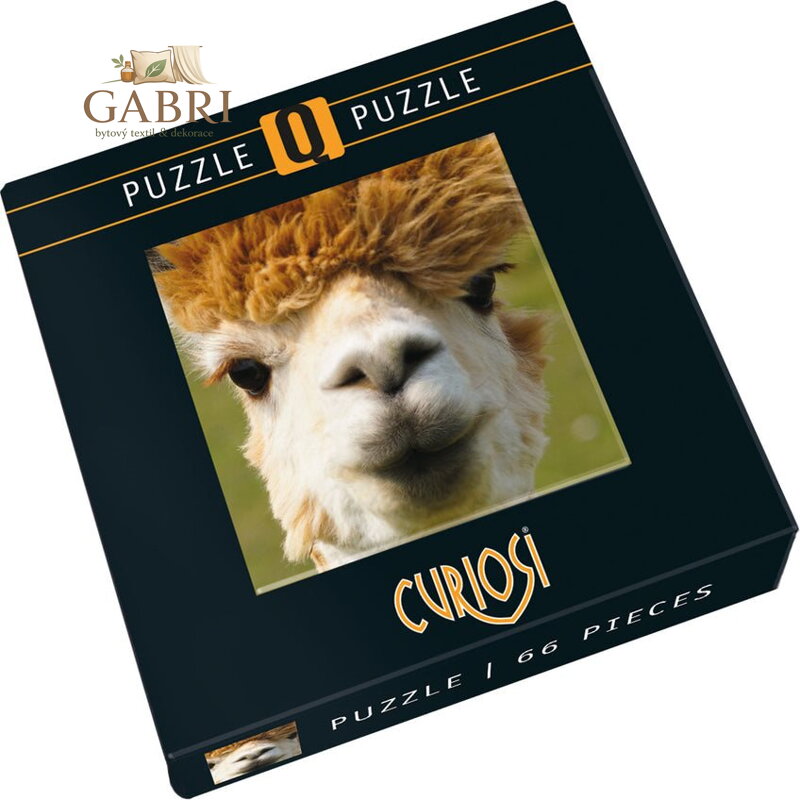 CURIOSI Čtvercové puzzle Q Animal: Alpaka 66 dílků