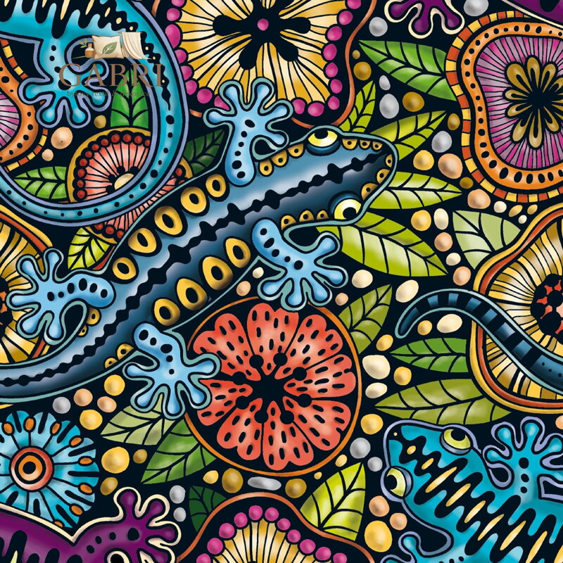 CURIOSI Čtvercové puzzle Q Colour Mix: Mlok 72 dílků