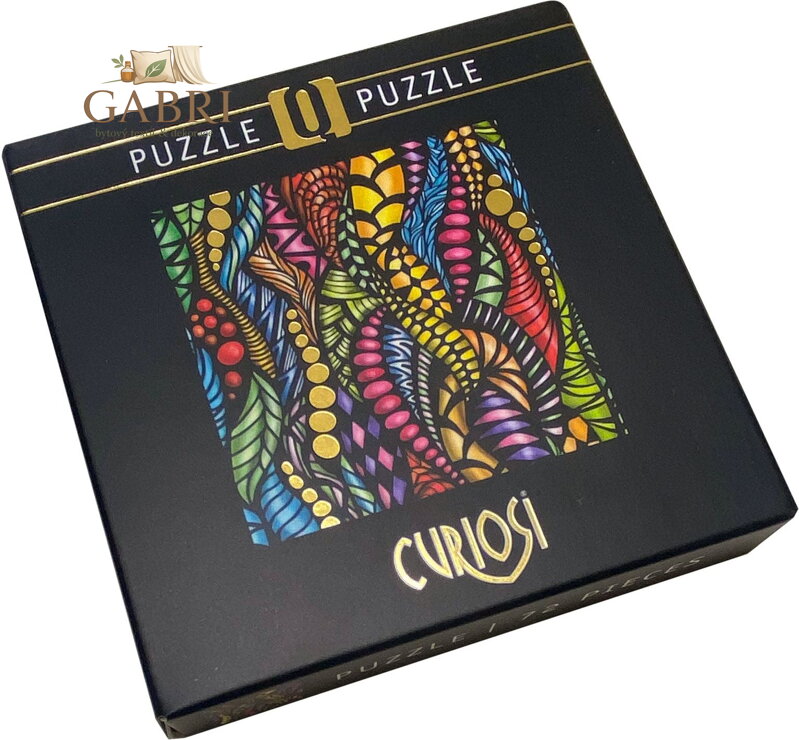 CURIOSI Čtvercové puzzle Q Gold: Vzor I 72 dílků