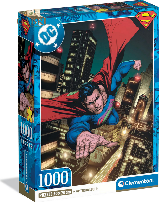 CLEMENTONI Puzzle Superman: Ochránce 1000 dílků
