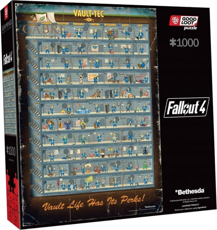 GOOD LOOT Puzzle Fallout: Perk Poster 1000 dílků