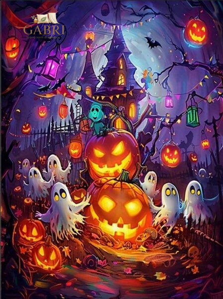 NORIMPEX Diamantové malování Halloween 30x40cm