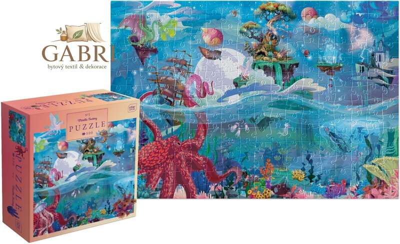 INTERDRUK Puzzle Mettalic Fantasy: Říše divů 500 dílků