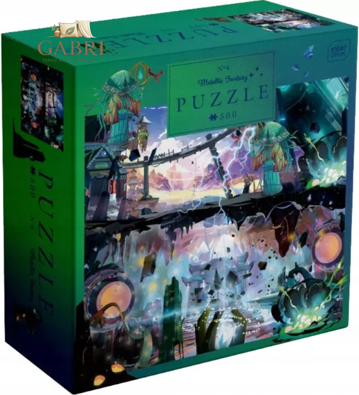 INTERDRUK Puzzle Mettalic Fantasy: Tajemné město 500 dílků
