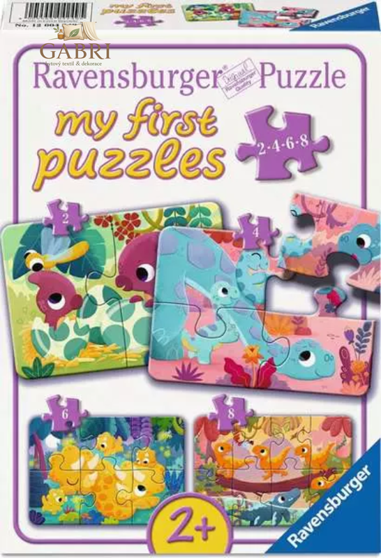 RAVENSBURGER Moje první puzzle Roztomilí dinosauři 4v1 (2,4,6,8 dílků)