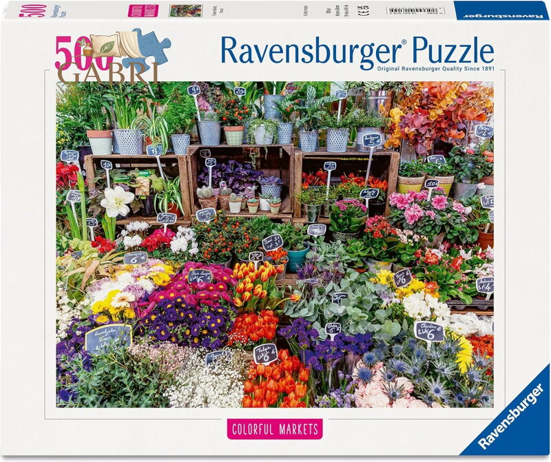 RAVENSBURGER Puzzle Francouzské tržiště 500 dílků