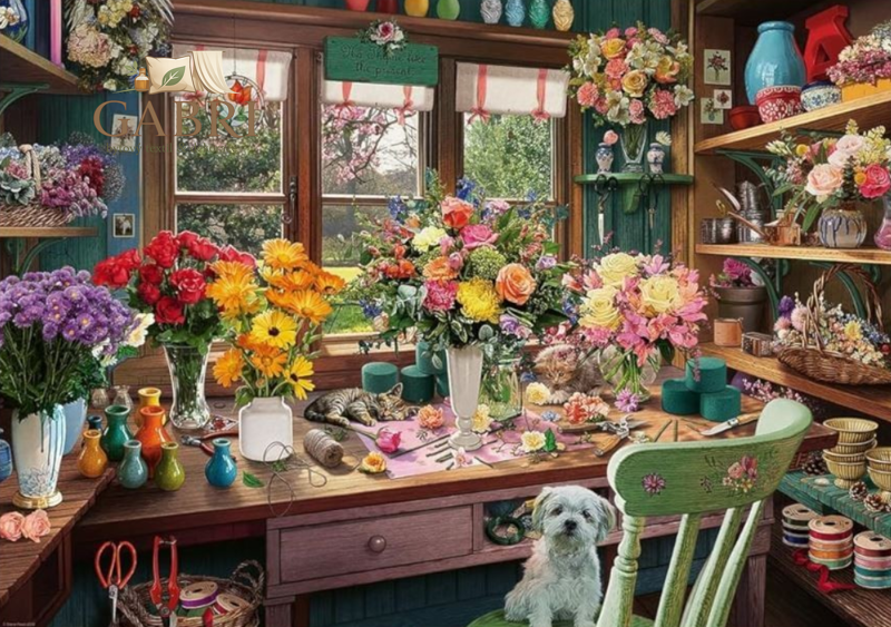 RAVENSBURGER Puzzle No.13 Květinové kouzlení 1000 dílků