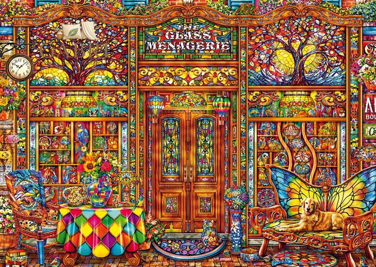 SCHMIDT Puzzle Skleněný zvěřinec 1000 dílků