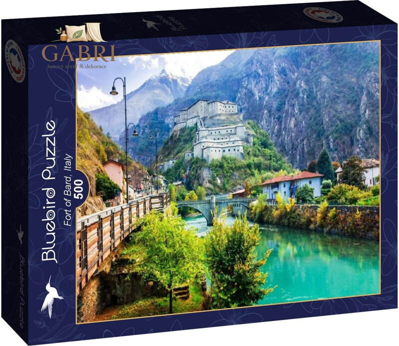 BLUEBIRD Puzzle Pevnost Bard, Itálie 500 dílků