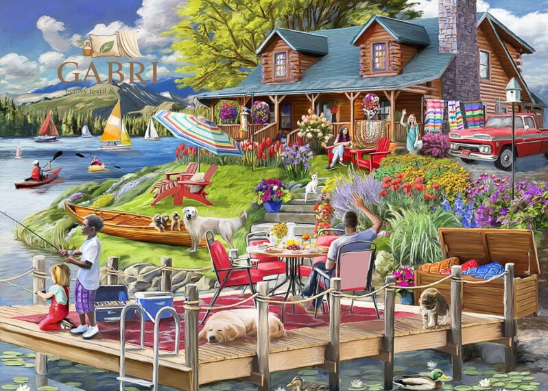 BLUEBIRD Puzzle Odpočinek u jezera 500 dílků