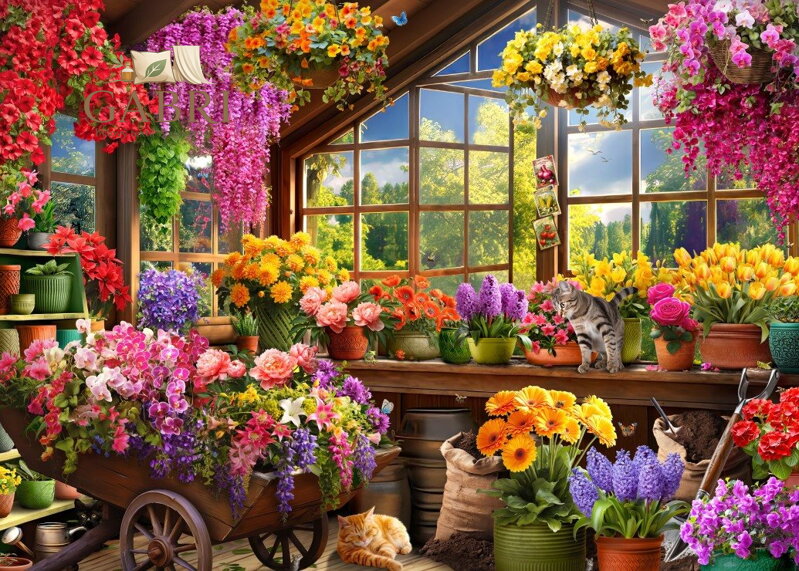 BLUEBIRD Puzzle Skleník 500 dílků