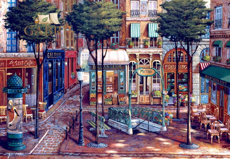 BLUEBIRD Puzzle Pařížské metro 1000 dílků