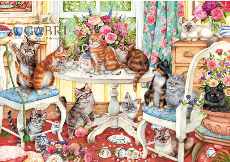 GIBSONS Puzzle Ocásky z čajové párty 500 dílků