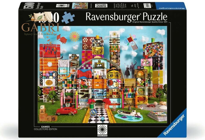 RAVENSBURGER Puzzle Eamesův fantastický dům 1500 dílků