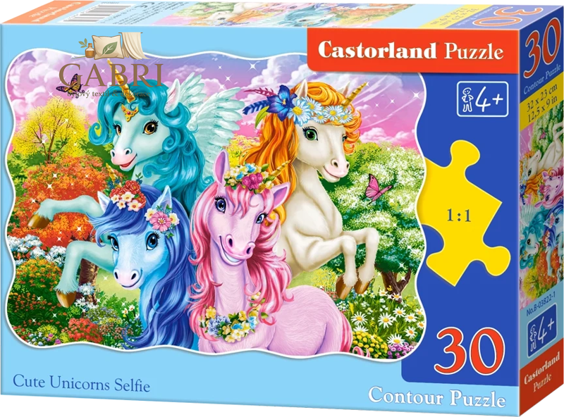 CASTORLAND Puzzle Jednorožci 30 dílků