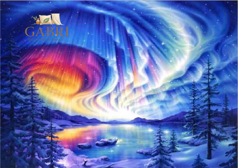 NORIMPEX Diamantové malování Polární záře 30x40cm