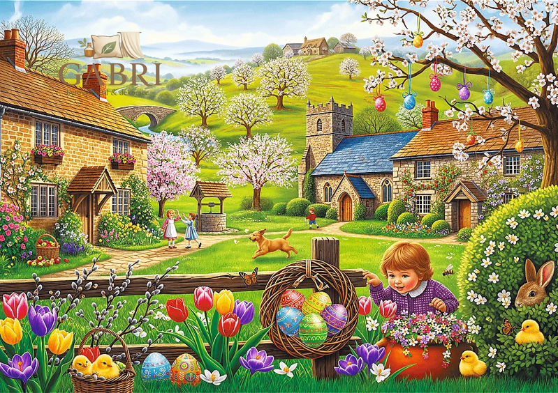 TREFL Puzzle Hledání velikonočních vajíček 1000 dílků