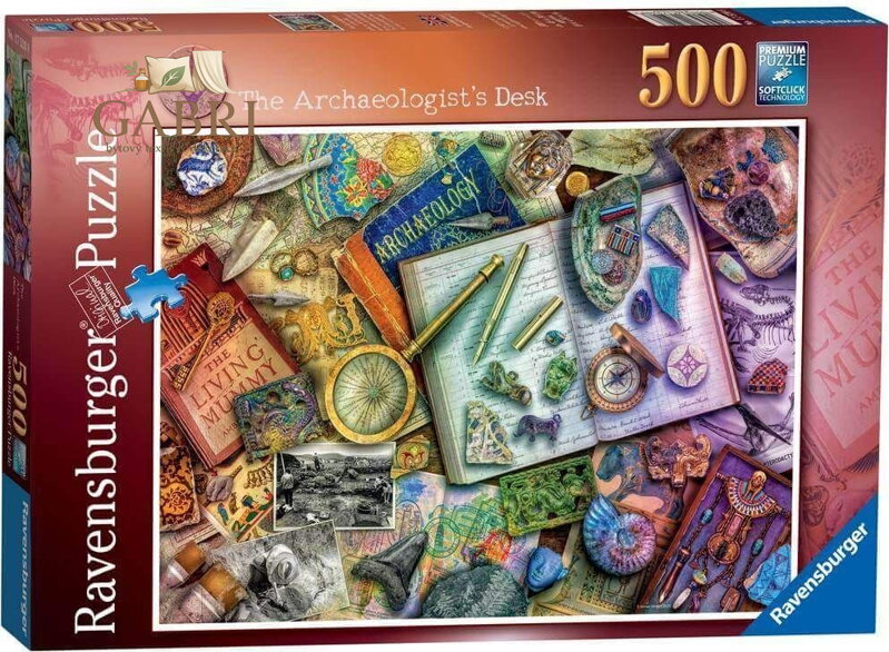 RAVENSBURGER Puzzle Archeologův stůl 500 dílků