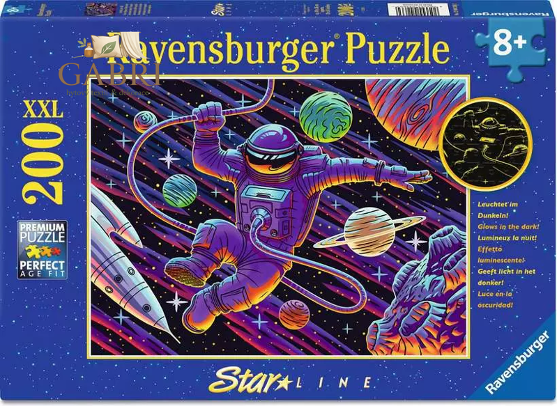 RAVENSBURGER Svítící puzzle Výlet do vesmíru XXL 200 dílků