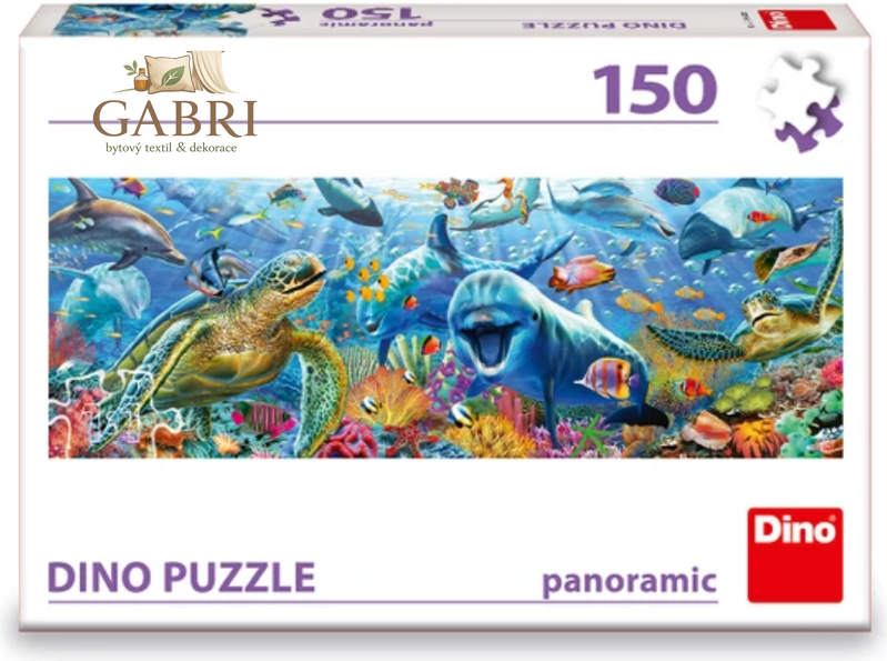 DINO Panoramatické puzzle Mořský život 150 dílků