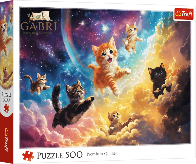 TREFL Puzzle Vesmírné kočky 500 dílků