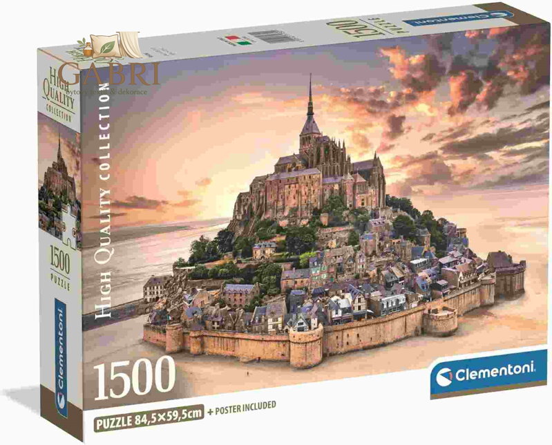 CLEMENTONI Puzzle Mont Saint-Michel 1500 dílků