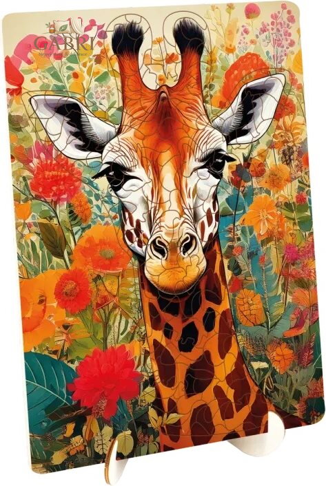 MOXY Obrysové puzzle Žirafa 125 dílků