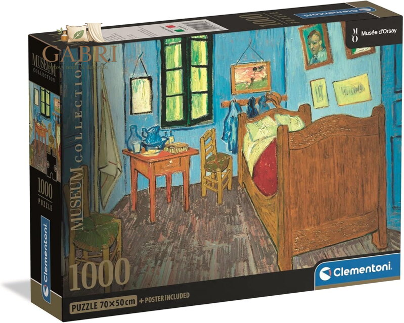 CLEMENTONI Puzzle Museum Collection: Ložnice v Arles 1000 dílků