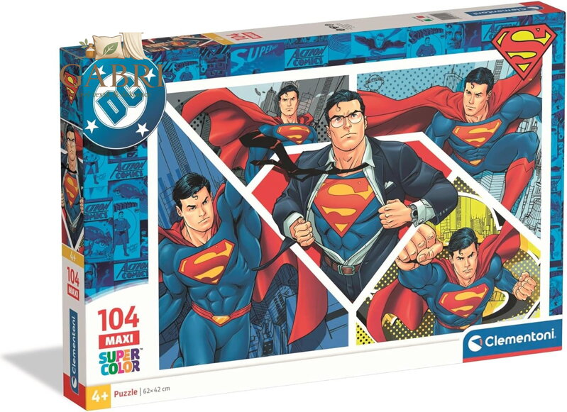 CLEMENTONI Puzzle Superman MAXI 104 dílků