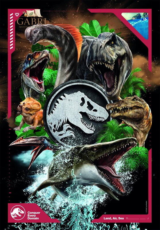 CLEMENTONI Puzzle Jurský svět SUPER 180 dílků