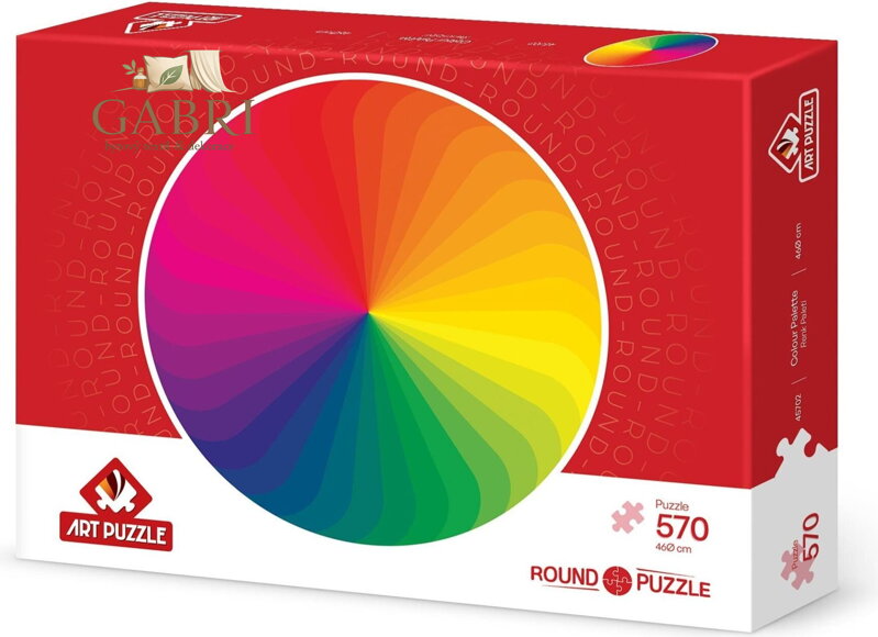 ART PUZZLE Kulaté puzzle Paleta barev 570 dílků