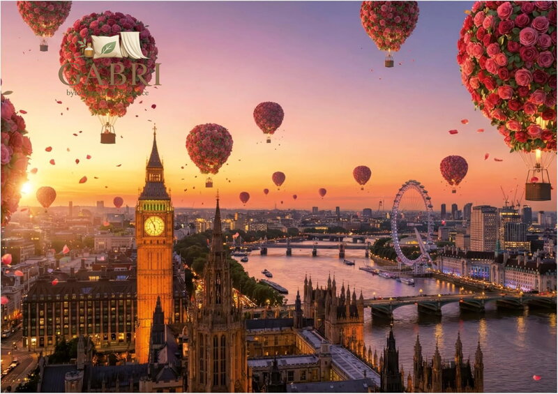 EDUCA Puzzle Květinové horkovzdušné balony 1000 dílků