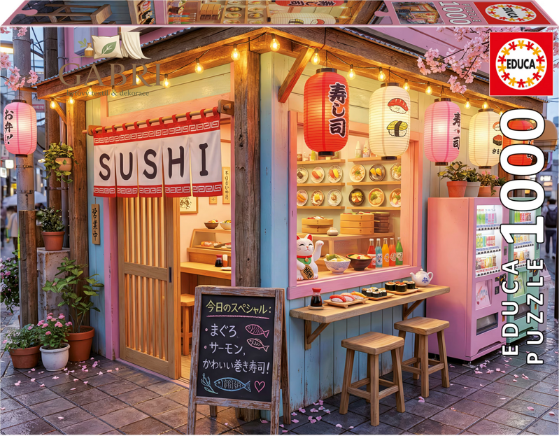 EDUCA Puzzle Sushi Kawaii 1000 dílků