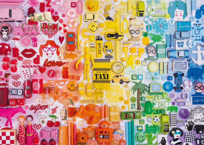 EDUCA Puzzle Barevná koláž 500 dílků