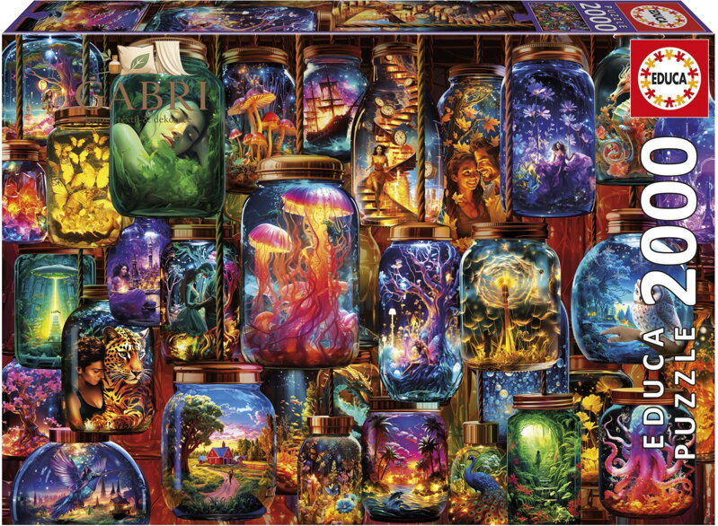 EDUCA Puzzle Sny ve sklenici 2000 dílků