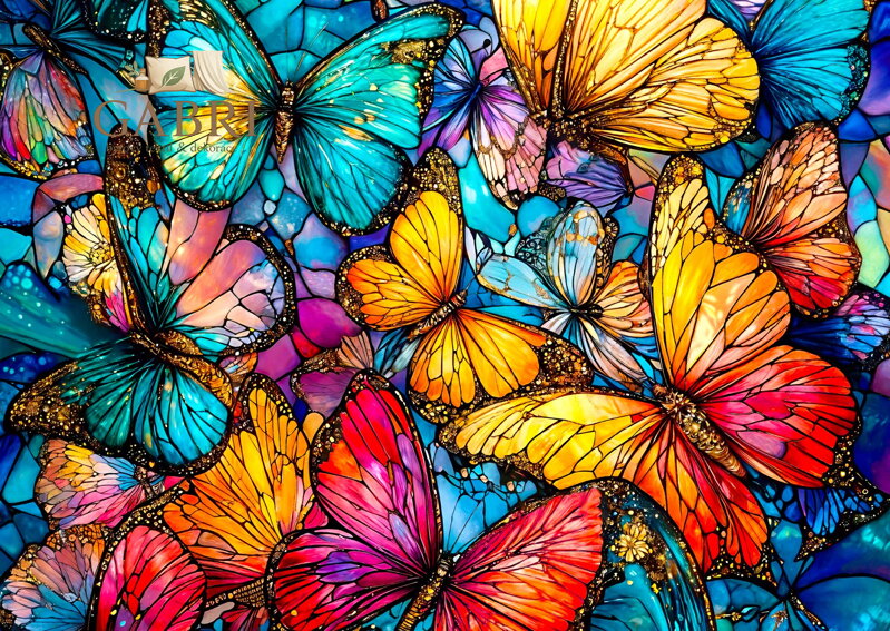 ENJOY Puzzle Motýlí extravagance 1000 dílků