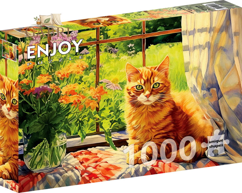 ENJOY Puzzle Kočička z venkovské kuchyně 1000 dílků