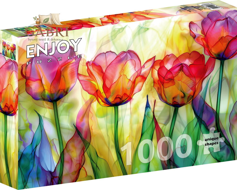 ENJOY Puzzle Tulipánová zahrada 1000 dílků