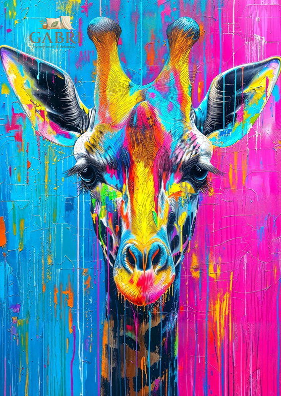 ENJOY Puzzle Malovaná žirafa 1000 dílků