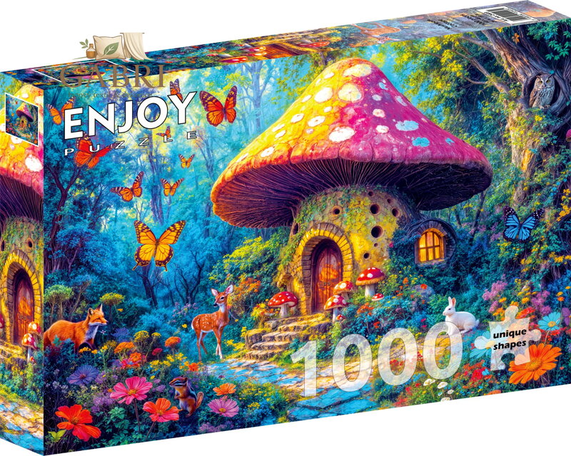 ENJOY Puzzle Houbová chaloupka 1000 dílků