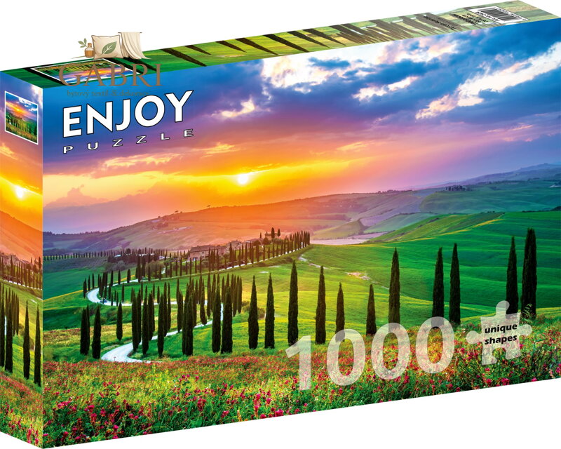 ENJOY Puzzle Toskánský východ slunce 1000 dílků