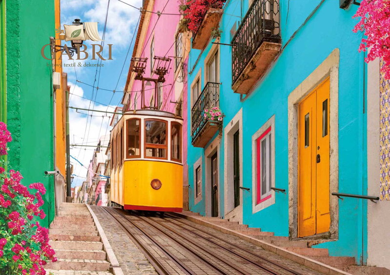 EDUCA Puzzle Barevný Lisabon 1000 dílků