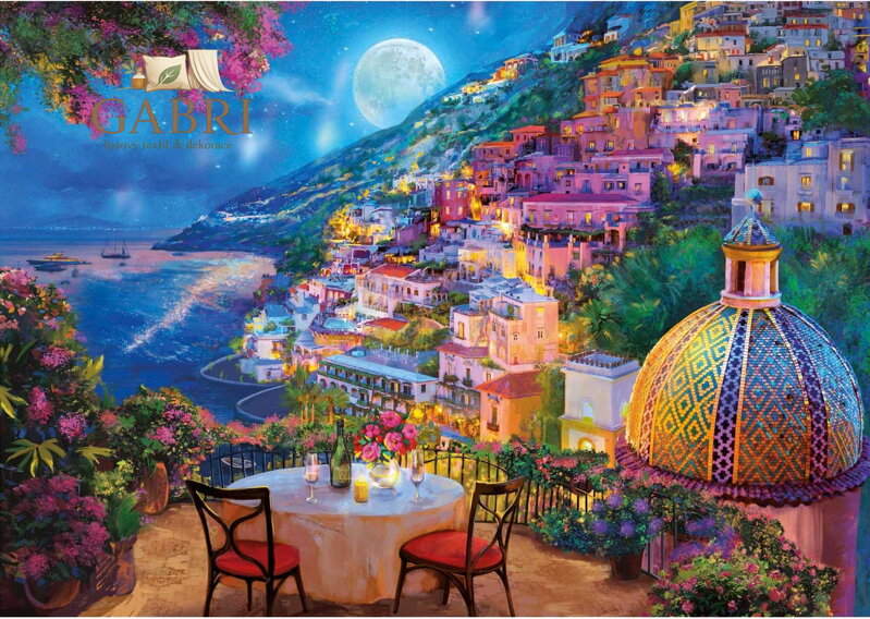 EDUCA Puzzle Noční Positano 2000 dílků