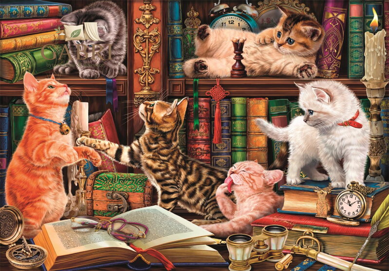 CLEMENTONI Puzzle Zvědavé vousy 1000 dílků