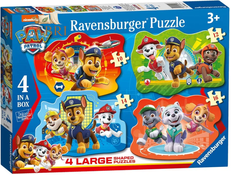 RAVENSBURGER Puzzle Tlapková patrola 4v1 (10,12,14,16 dílků)